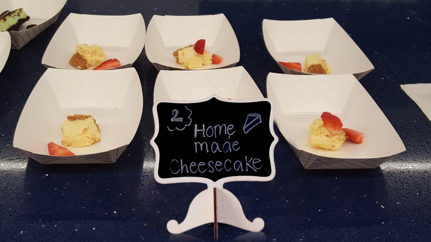 Reusable 20 Pcs Mini Chalkboard Signs with Easel Stand for Food Labels, Weddings, Birthday Parties, Message Board Signs and Event Decorations,Include 12 Colors Water-Based Chalks